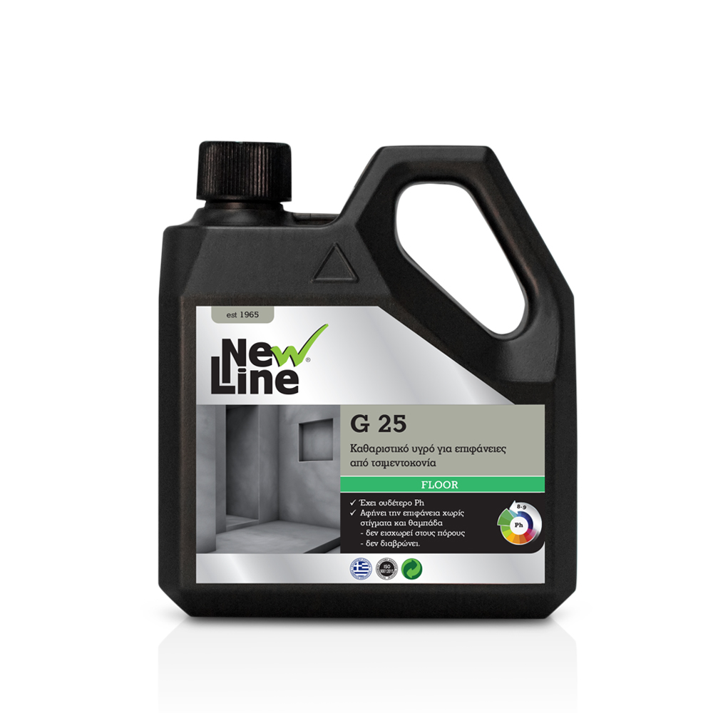 G 25 - Καθαριστικό υγρό για επιφάνειες από τσιμεντοκονία - 1L