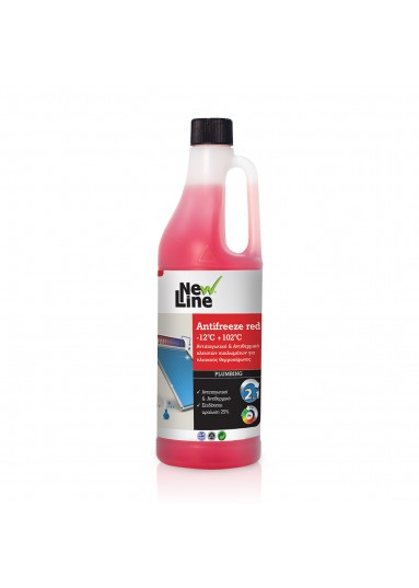 Antifreeze Red -12°C + 102°C -Αντιπαγωτικό & Αντιθερμικό υγρό  κλειστών κυκλωμάτων για ηλιακούς θερμοσίφωνες 1L