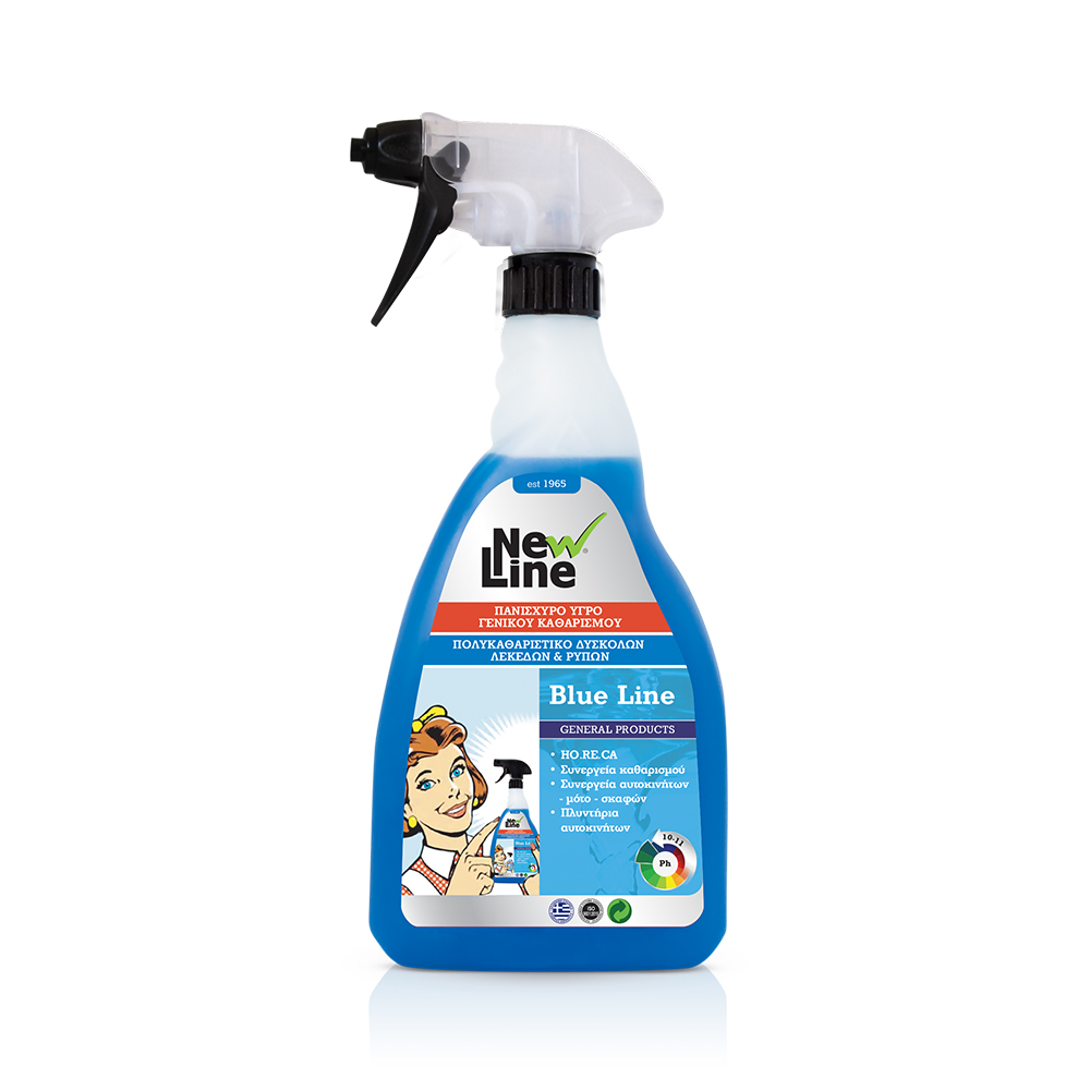 Blue Line - Πανίσχυρο υγρό γενικού καθαρισμού - 0.8L Spray