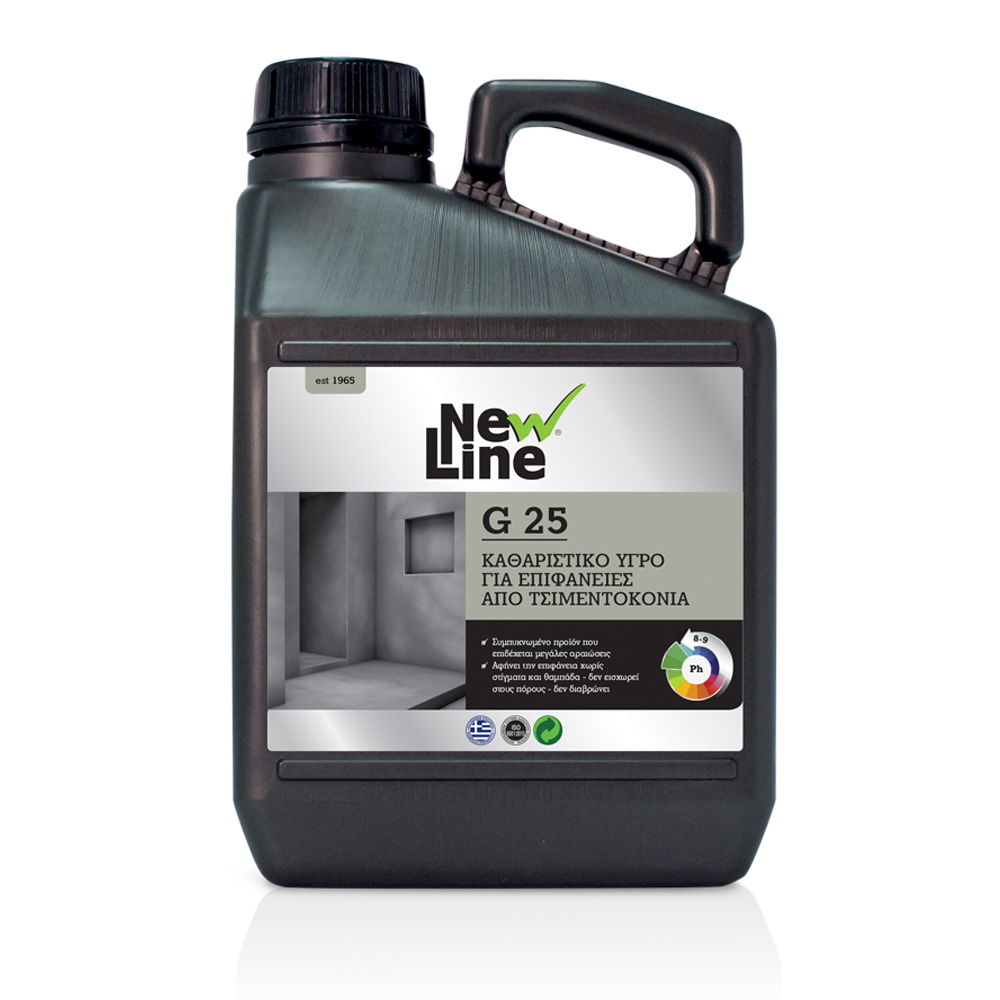 G 25 - Καθαριστικό υγρό για επιφάνειες από τσιμεντοκονία  - 3L