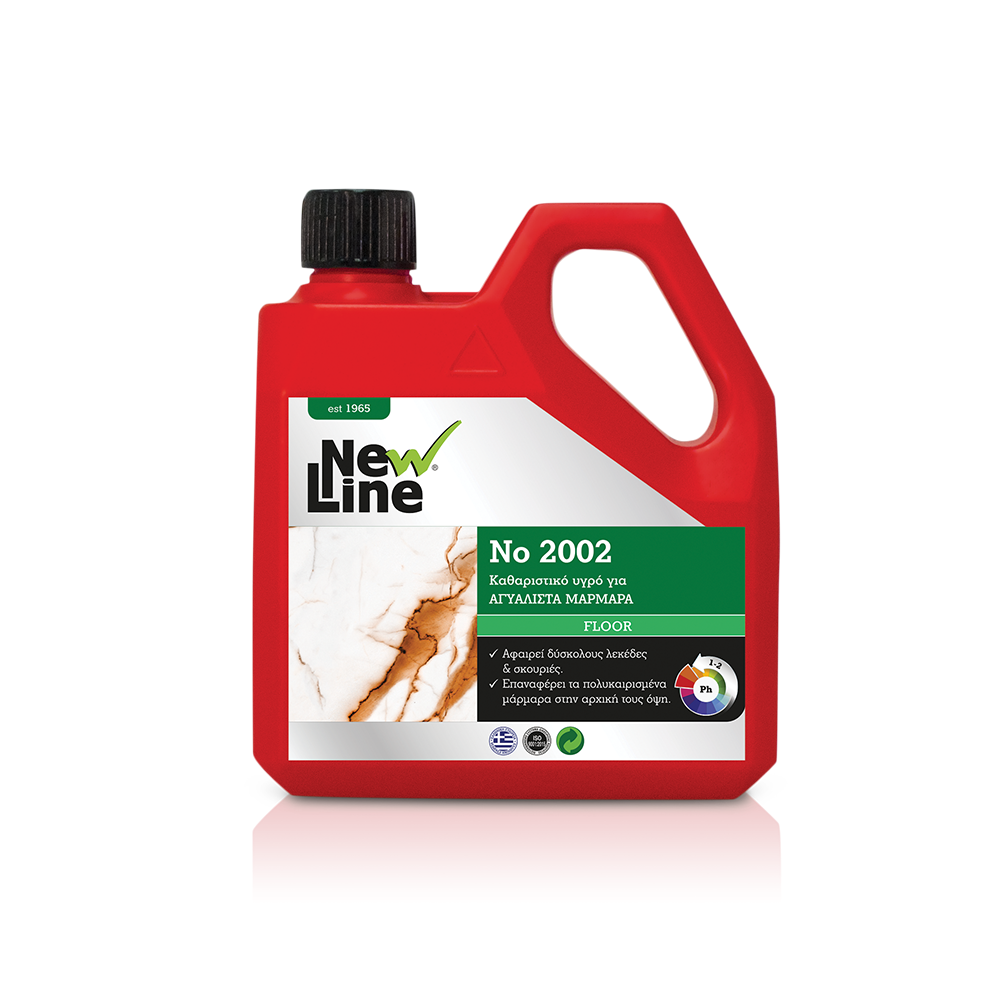 No 2002 -Καθαριστικό υγρό για ΑΓΥΑΛΙΣΤΑ ΜΑΡΜΑΡΑ  - 1L