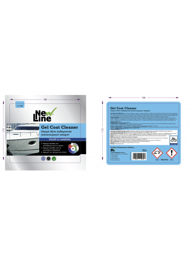 Gel Coat Cleaner - Ισχυρό όξινο καθαριστικό πολυεστερικών σκαφών - 3L